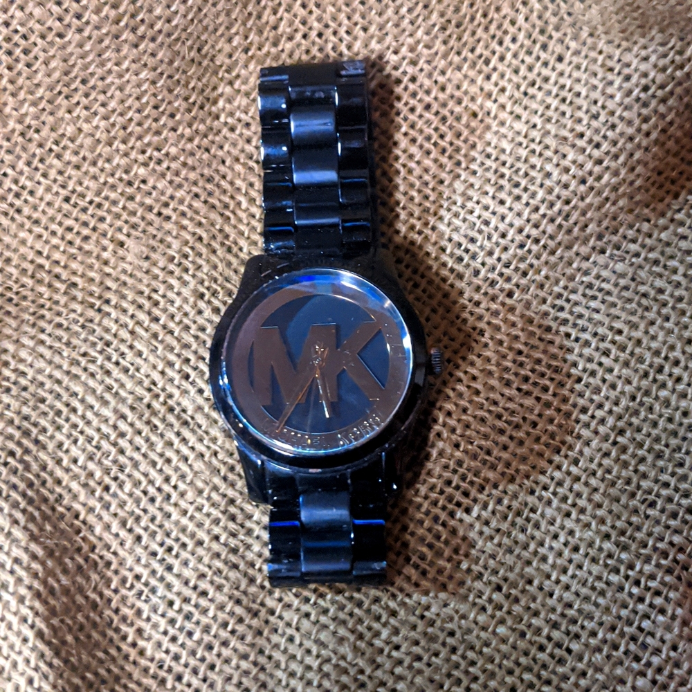 Michael Kors Black Aluminum Watch